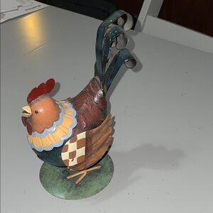 Folk art rooster accent piece - 
7 1/2” tall